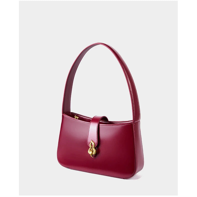 Hifashion Cowhide Genuine Leather Underarm Shoulder Bags For Women 2025 Luxury Designer Half Moon Purse Crescent Ladies Handbags