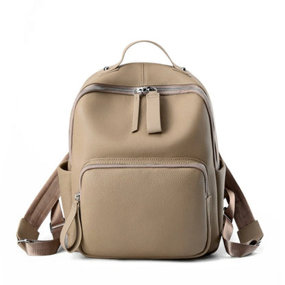 Hifashion 100% Cowhide Genuine Leather Backpack For Women 2025 Trend Designer Soft Travel Work Daypack Teenage Girls School Bags
