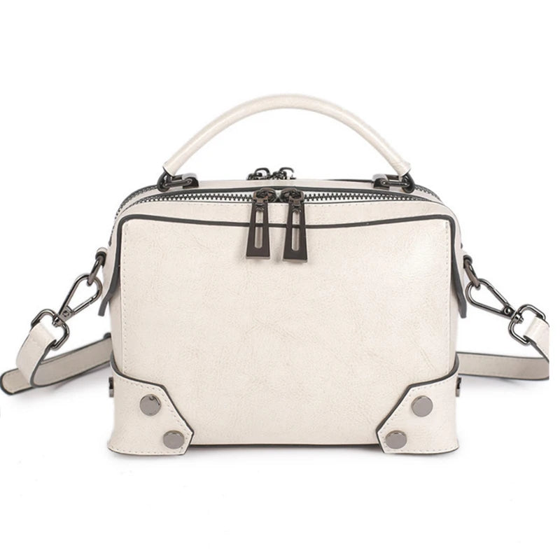 Hifashion Cowhide Genuine Leather Pillow Small Shoulder Crossbody Bags For Women 2025 Trend Designer Boston Tote Ladies Handbags