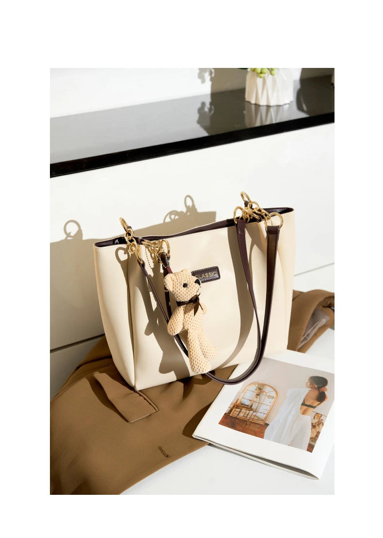 Hifashion Cowhide Genuine Leather Shoulder Bags For Women 2025 Trend Designer Large Capacity Shopping Tote Work Ladies Handbags