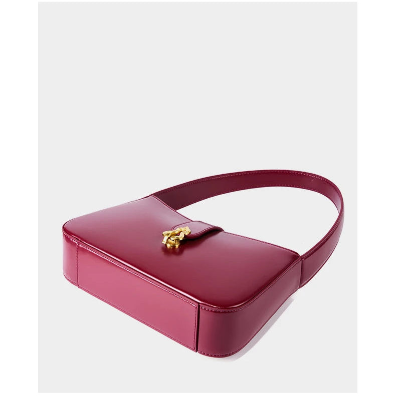 Hifashion Cowhide Genuine Leather Underarm Shoulder Bags For Women 2025 Luxury Designer Half Moon Purse Crescent Ladies Handbags