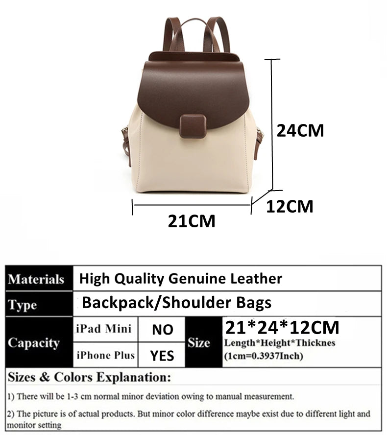 Hifashion Small Cowhide Genuine Leather Backpack For Women 2025 Trend Fashion Designer Female Travel Bagpack Girls School Bags