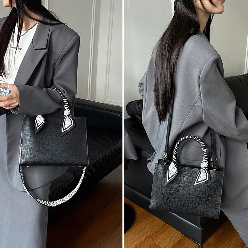 Hifashion Cowhide Genuine Leather Shoulder Bags For Women 2025 Trend Designer Top Handle Commuting Tote Ladies Crossbody Bags