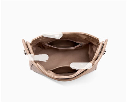 Hifashion Cowhide Genuine Leather Small Shoulder Bags For Women 2025 Luxury Designer Work Bucket Tote Crossbody Ladies Handbags