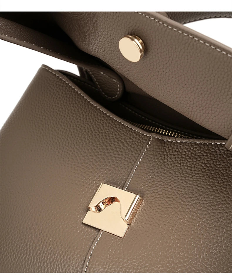 Hifashion Vintage Cowhide Genuine Leather Handbags For Women 2025 Trend Designer Top Handle Flap Ladies Shoulder Crossbody Bags