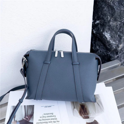 Hifashion Retro Genuine Leather Pillow Shoulder Bags For Women 2025 Trend Designer Crossbody Purses Boston Tote Ladies Handbags