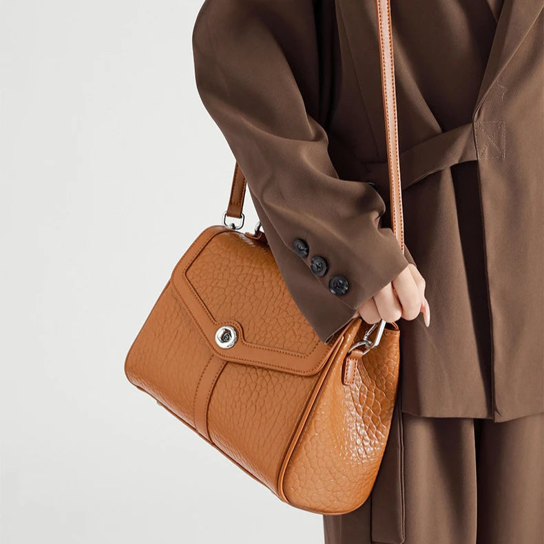 Hifashion Cowhide Genuine Leather Tote Handbags For Women New 2025 Luxury Designer Work Satchel Top Handle Female Shoulder Bags