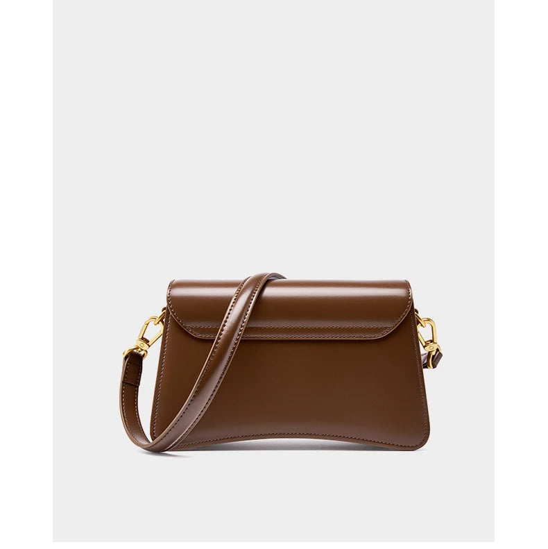 Hifashion Vintage Genuine Leather Underarm Shoulder Bags For Women 2025 Luxury Designer Crossbody Purses Saddle Ladies Handbags