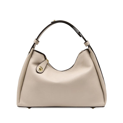 Hifashion 100% Genuine Leather Crescent Shoulder Crossbody Bags For Women 2025 Luxury Designer Top Handle Purses Ladies Handbags