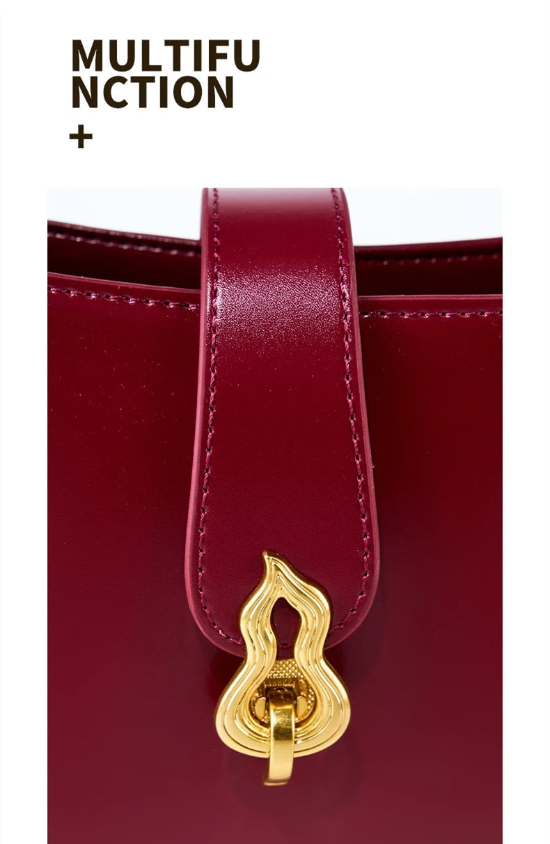 Hifashion Cowhide Genuine Leather Underarm Shoulder Bags For Women 2025 Luxury Designer Half Moon Purse Crescent Ladies Handbags