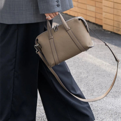 Hifashion Retro Genuine Leather Pillow Shoulder Bags For Women 2025 Trend Designer Crossbody Purses Boston Tote Ladies Handbags