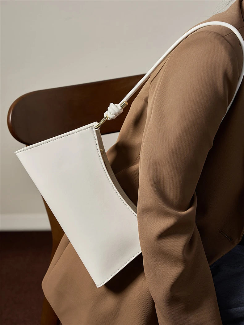 Hifashion Cowhide Genuine Leather Underarm Shoulder Bags For Women 2025 Luxury Designer Evening Party Purse Work Ladies Handbags