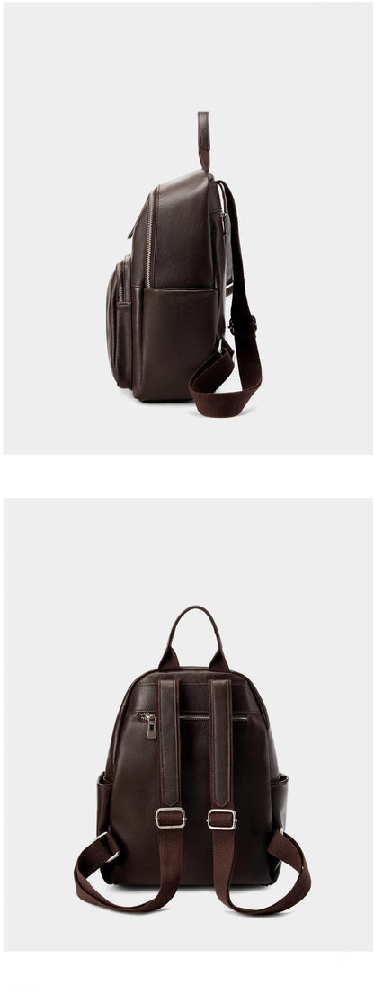 Hifashion Cowhide Genuine Leather Backpack For Women 2025 Trend Designer Work Daypack Travel Bookbags Teenage Girls School Bags