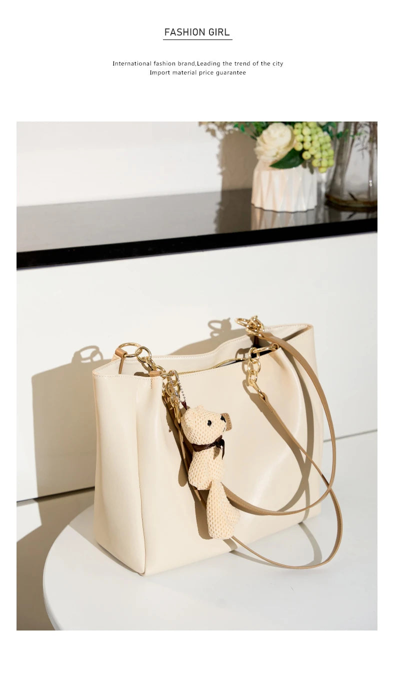 Hifashion Cowhide Genuine Leather Shoulder Bags For Women 2025 Trend Designer Large Capacity Shopping Tote Work Ladies Handbags