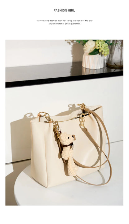 Hifashion Cowhide Genuine Leather Shoulder Bags For Women 2025 Trend Designer Large Capacity Shopping Tote Work Ladies Handbags