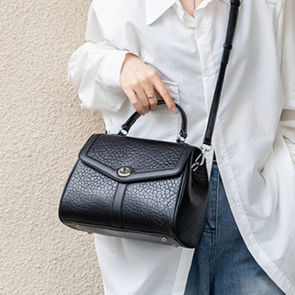 Hifashion Cowhide Genuine Leather Tote Handbags For Women New 2025 Luxury Designer Work Satchel Top Handle Female Shoulder Bags