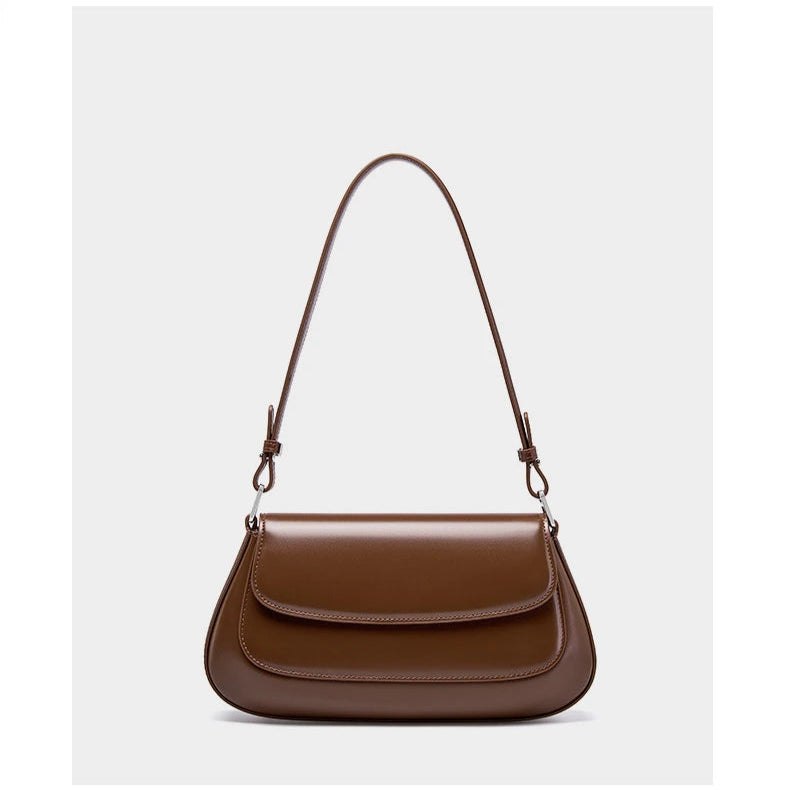 Hifashion Luxury Genuine Leather Underarm Shoulder Bags For Women 2025 Trend Designer Crossbody Purses  Saddle Ladies Handbags