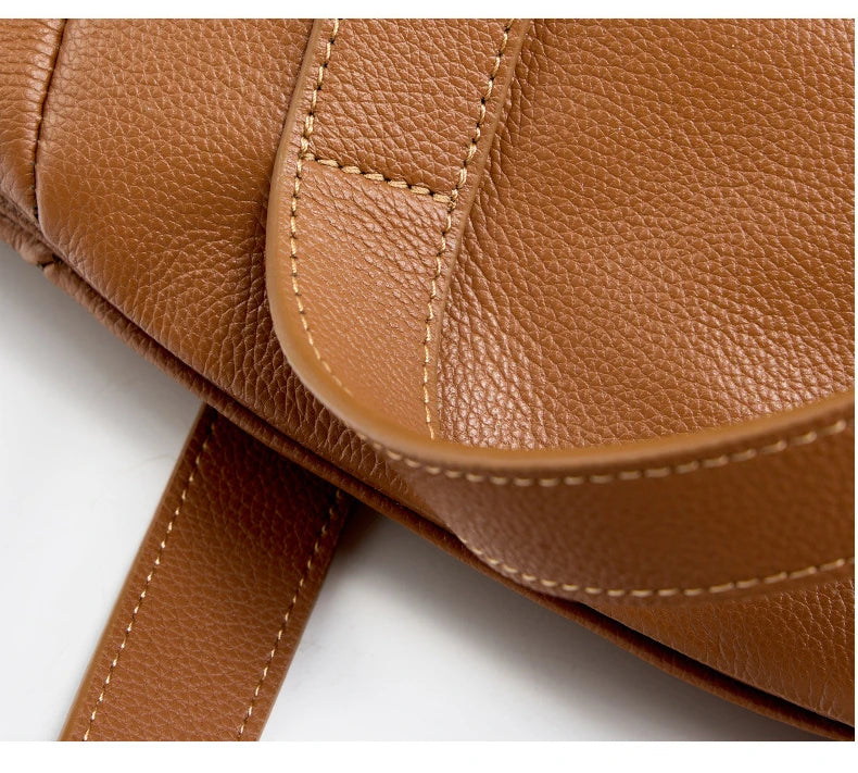 Hifashion 100% Real Genuine Leather Large Tote Shoulder Bags For Women 2025 Luxury Designer Trapeze Shopper Work Ladies Handbags