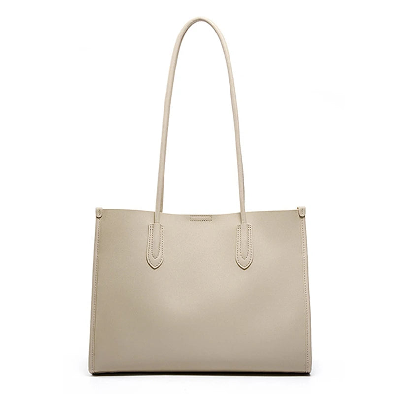 Hifashion Vintage Genuine Leather Tote Shoulder Bags For Women 2025 Trend Designer Large Capacity Shopping Work Ladies Handbags