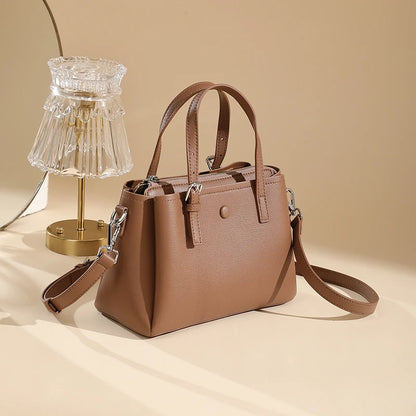 Hifashion 3 Layers Genuine Leather Shoulder Bags For Women 2025 Luxury Designer Crossbody Satchel Commuting Tote Ladies Handbags