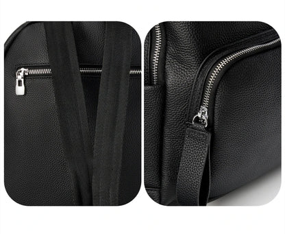 Hifashion 100% Cowhide Genuine Leather Backpack For Women 2025 Trend Designer Soft Travel Work Daypack Teenage Girls School Bags