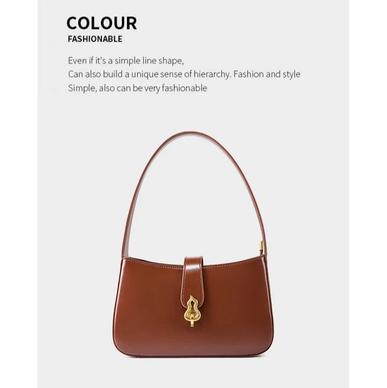 Hifashion Cowhide Genuine Leather Underarm Shoulder Bags For Women 2025 Luxury Designer Half Moon Purse Crescent Ladies Handbags