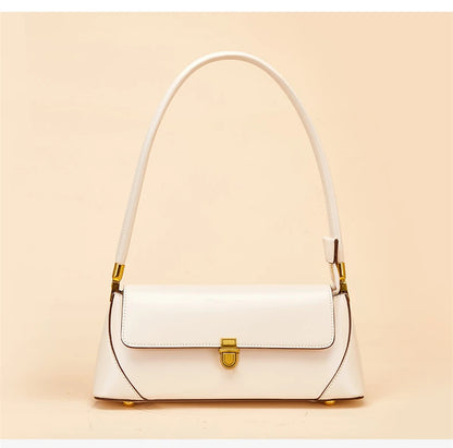 Hifashion Cowhide Genuine Leather Underarm Shoulder Bags For Women 2025 Trend Designer Top Handle Female Tote Ladies Handbags