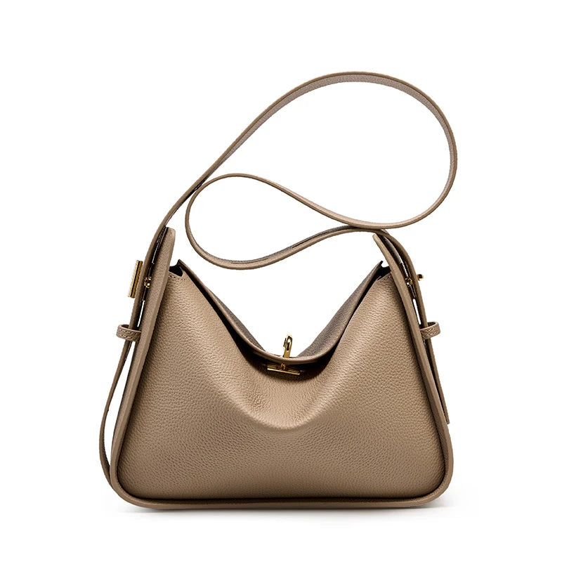 Hifashion Cowhide Genuine Leather Underarm Shoulder Bags For Women 2025 Luxury Designer Crossbody Purses Hobo Ladies Handbags