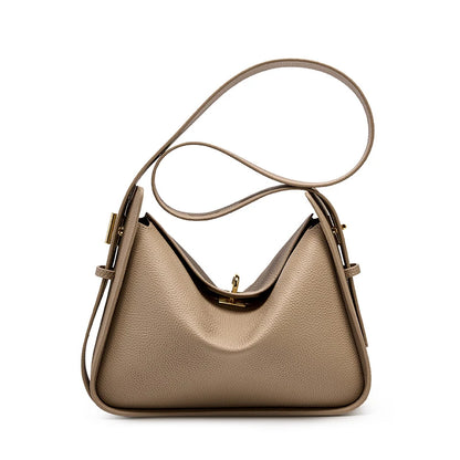 Hifashion Cowhide Genuine Leather Underarm Shoulder Bags For Women 2025 Luxury Designer Crossbody Purses Hobo Ladies Handbags