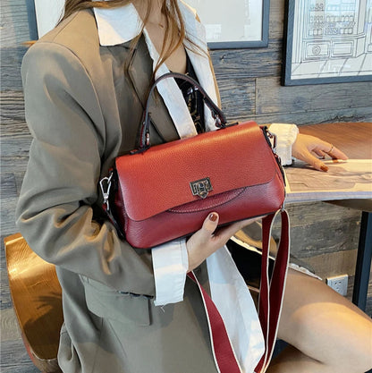 Hifashion 3 Layers Genuine Genuine Leather Shoulder Bags For Women 2025 Trend Designer Flap Crossbody Purse Work Ladies Handbags
