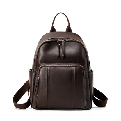 Hifashion Cowhide Genuine Leather Backpack For Women 2025 Trend Designer Work Daypack Travel Bookbags Teenage Girls School Bags