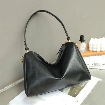 Hifashion 100% Genuine Leather Underarm Shoulder Bags For Women 2025 Trend Designer Crossbody Hobos Top Handle Ladies Handbags