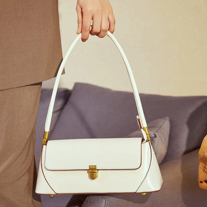 Hifashion Cowhide Genuine Leather Underarm Shoulder Bags For Women 2025 Trend Designer Top Handle Female Tote Ladies Handbags