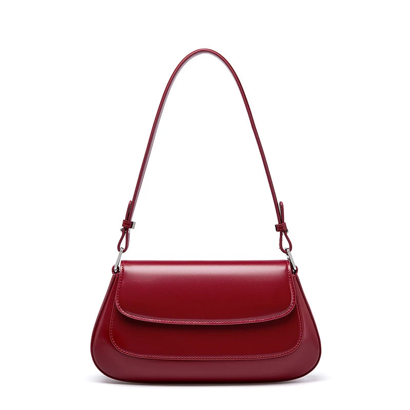 Hifashion Luxury Genuine Leather Underarm Shoulder Bags For Women 2025 Trend Designer Crossbody Purses  Saddle Ladies Handbags