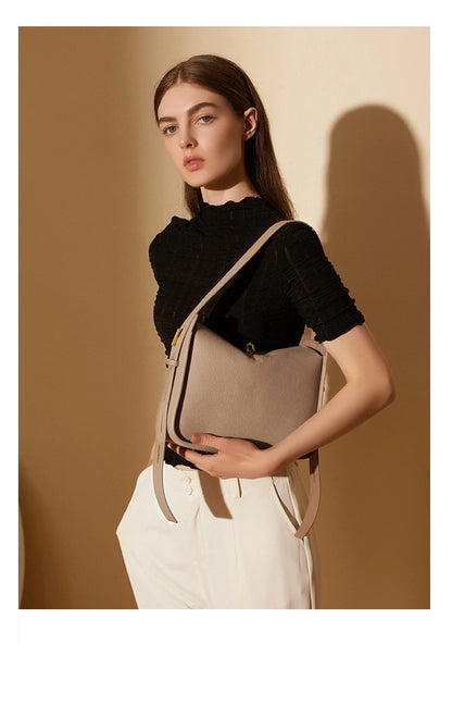 Hifashion Cowhide Genuine Leather Underarm Shoulder Bags For Women 2025 Luxury Designer Crossbody Purses Hobo Ladies Handbags