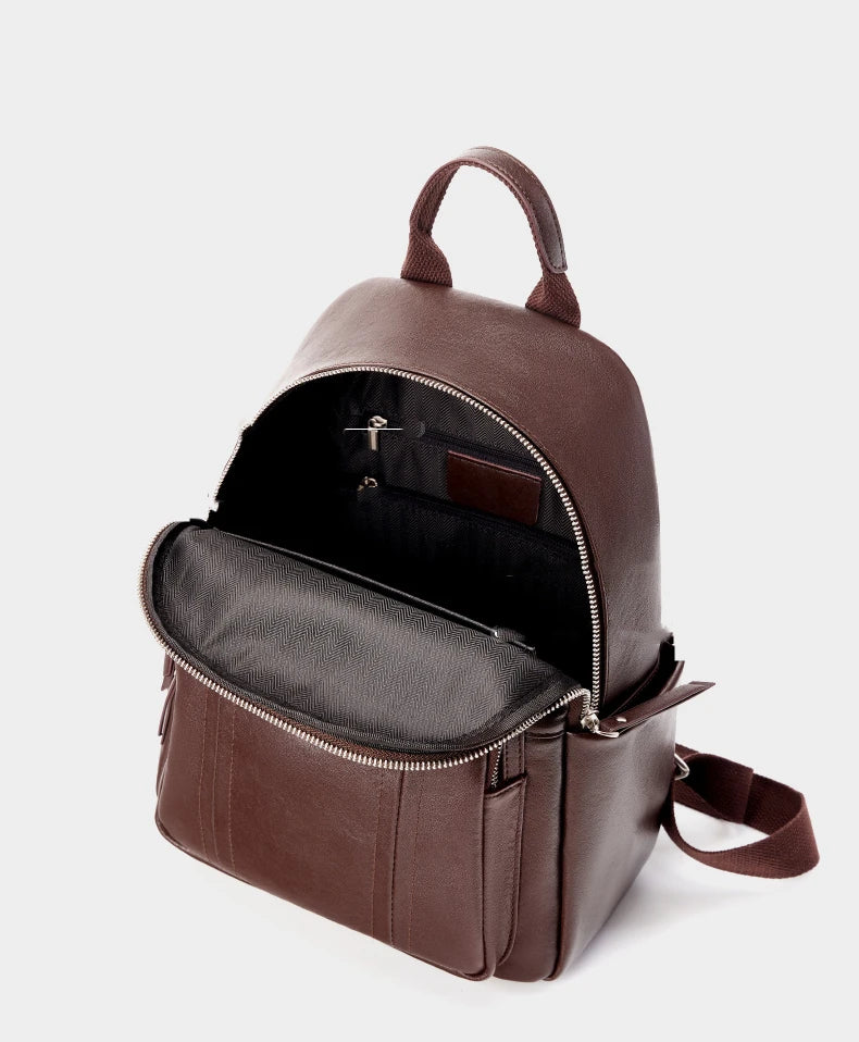 Hifashion Cowhide Genuine Leather Backpack For Women 2025 Trend Designer Work Daypack Travel Bookbags Teenage Girls School Bags