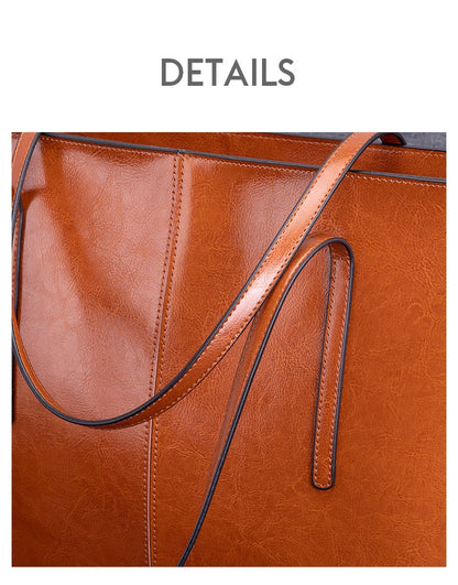Hifashion Cowhide Genuine Leather Large Tote Bags For Women 2025 Trend Designer A4 Shoulder Bags Laptop Shopper Ladies Handbags