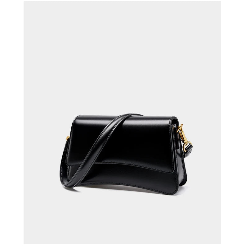 Hifashion Vintage Genuine Leather Underarm Shoulder Bags For Women 2025 Luxury Designer Crossbody Purses Saddle Ladies Handbags