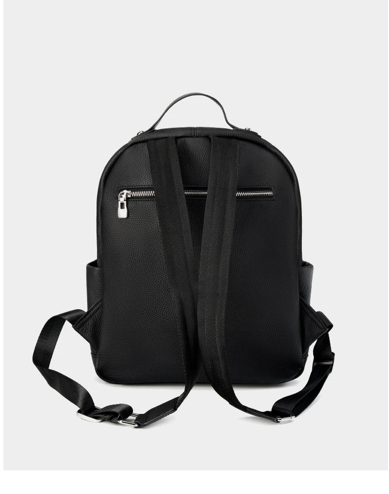 Hifashion 100% Cowhide Genuine Leather Backpack For Women 2025 Trend Designer Soft Travel Work Daypack Teenage Girls School Bags