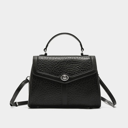Hifashion Cowhide Genuine Leather Tote Handbags For Women New 2025 Luxury Designer Work Satchel Top Handle Female Shoulder Bags