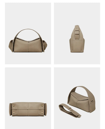 Hifashion Cowhide Genuine Leather Underarm Shoulder Bags For Women 2025 Luxury Designer Top Handle Satchel Tote Ladies Handbags