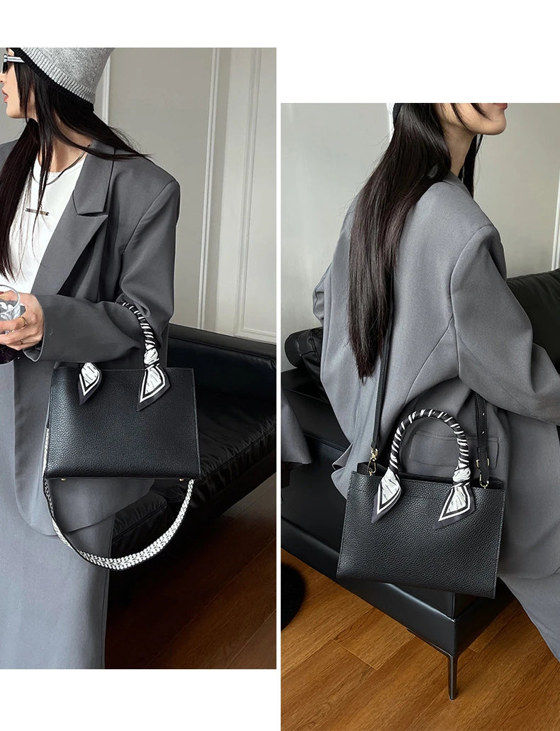 Hifashion Cowhide Genuine Leather Shoulder Bags For Women 2025 Trend Designer Top Handle Commuting Tote Ladies Crossbody Bags