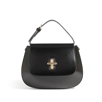 Hifashion Luxury Genuine Leather Saddle Small Shoulder Crossbody Bags For Women 2025 Trend Designer Purses Tote Ladies Handbags