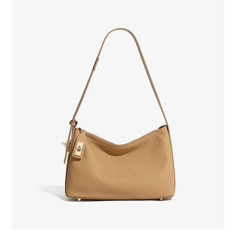 Hifashion Cowhide Genuine Leather Underarm Shoulder Bags For Women New 2025 Trend Designer Crossbody Purses Work Ladies Handbags