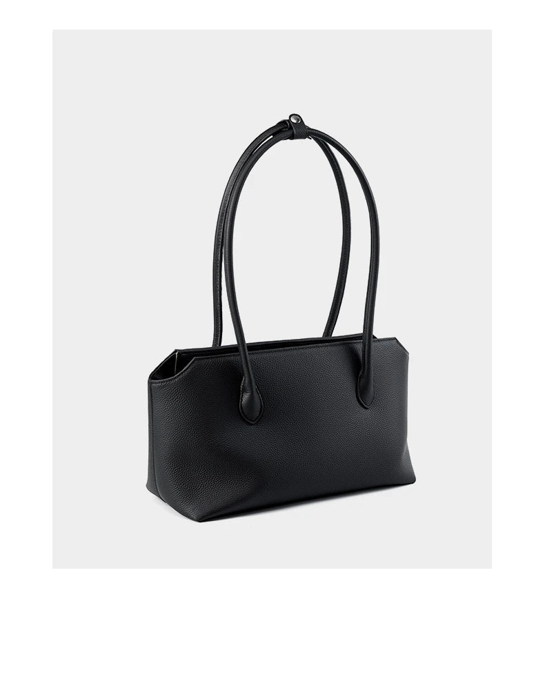 Hifashion Cowhide Genuine Leather Large Underarm Shoulder Bags For Women 2025 Luxury Designer Shopping Tote Work Ladies Handbags