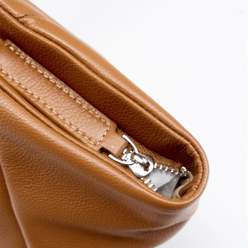 Hifashion 100% Real Genuine Leather Large Tote Shoulder Bags For Women 2025 Luxury Designer Trapeze Shopper Work Ladies Handbags