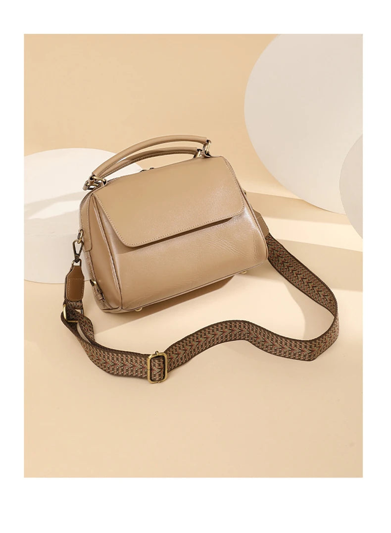Hifashion Cowhide Genuine Leather Pillow Tote Handbags For Women 2025 Luxury Designer Satchel Work Ladies Shoulder Crossbody Bag
