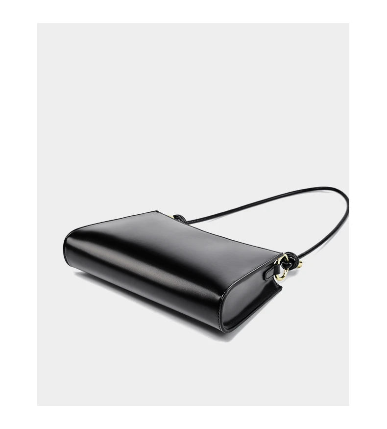 Hifashion Cowhide Genuine Leather Underarm Shoulder Bags For Women 2025 Luxury Designer Evening Party Purse Work Ladies Handbags