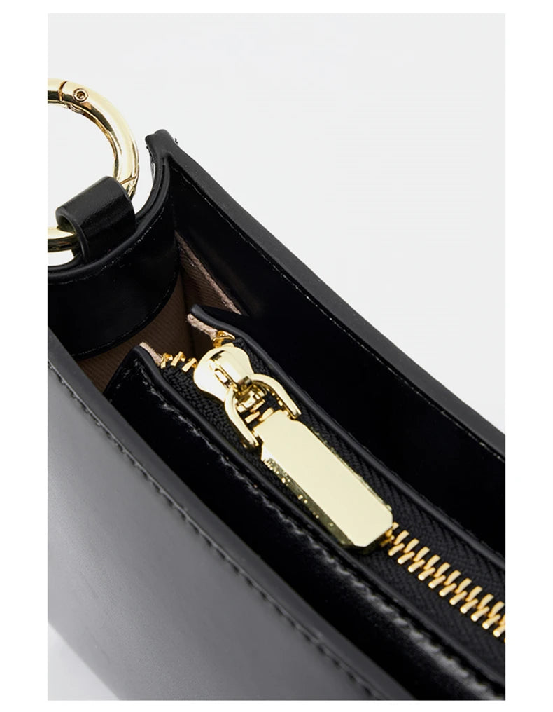 Hifashion Cowhide Genuine Leather Underarm Shoulder Bags For Women 2025 Luxury Designer Evening Party Purse Work Ladies Handbags
