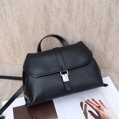 Hifashion Cowhide Genuine Leather Crossbody Shoulder Bags For Women 2025 Trend Designer Satchel Purses Boston Ladies Handbags